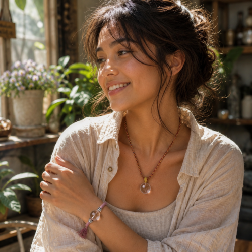 The Blank Page™ Inner Cosmos™ Pendant + Return to Zero™ Bracelet