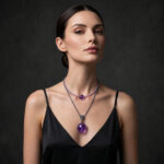 The Amethyst Layers Violet Night Choker + Dream Cord