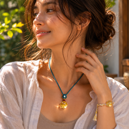 The Warm Return™ Slow Sunday™ Pendant + Slow Sunday™ Bracelet